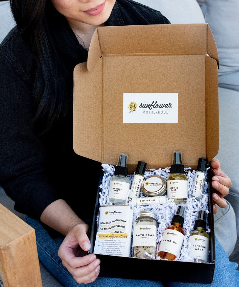 Sunflower motherhood gift set