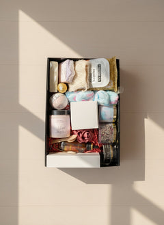 Candles and soap gift box