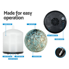 Instruction manual Aroma Diffuser LED Light Glass Essential Oil