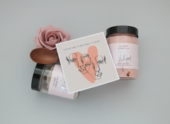 Whipped body butter, decorative care, rose