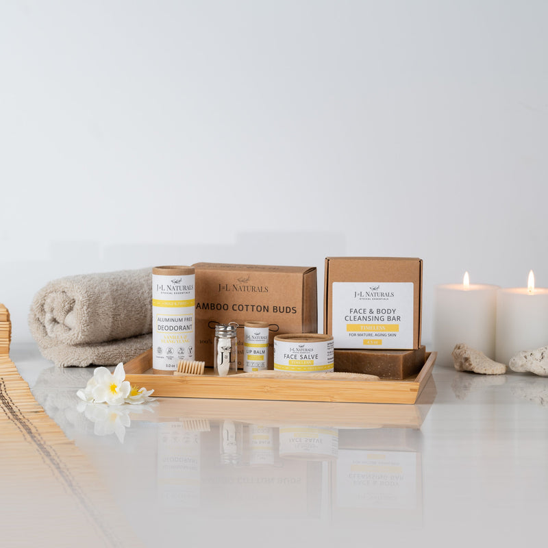 All natural skincare with candles